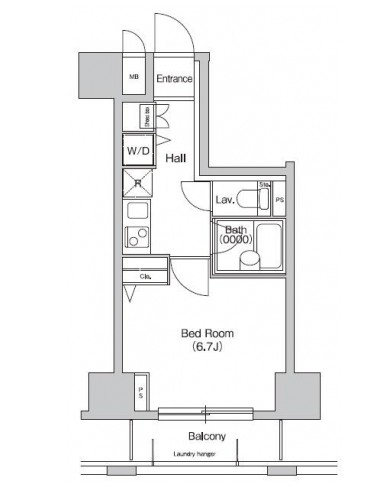 プライムアーバン西新宿Ⅰ203号室の図面