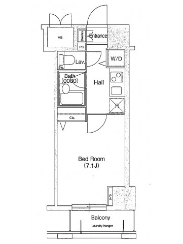 プライムアーバン西新宿Ⅰ204号室の図面
