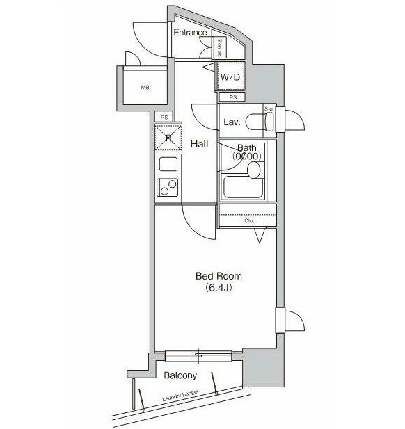 プライムアーバン西新宿Ⅰ301号室の図面