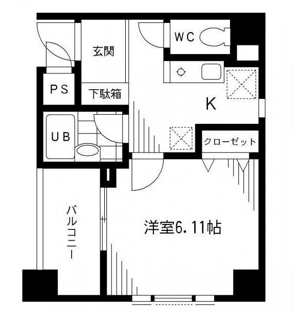 プライムアーバン千代田富士見202号室の図面