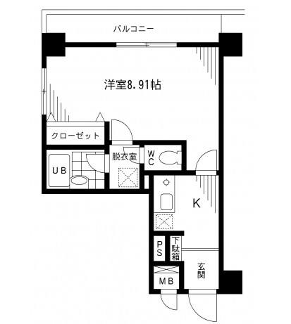 プライムアーバン千代田富士見403号室の図面