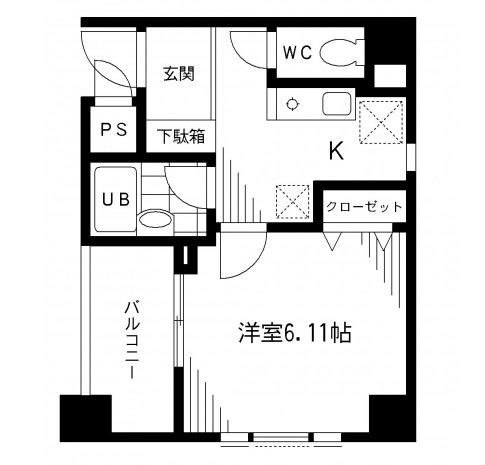 プライムアーバン千代田富士見902号室の図面