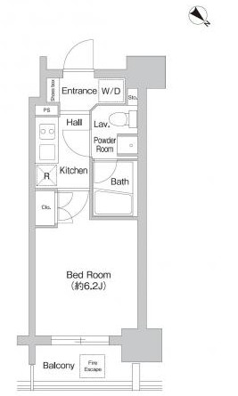 プラウドフラット巣鴨1002号室の図面