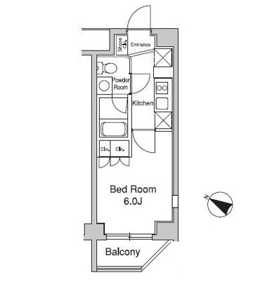 プラウドフラット目黒行人坂306号室の図面