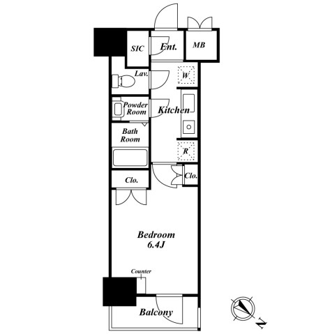 プレミアステージ駒込702号室の図面
