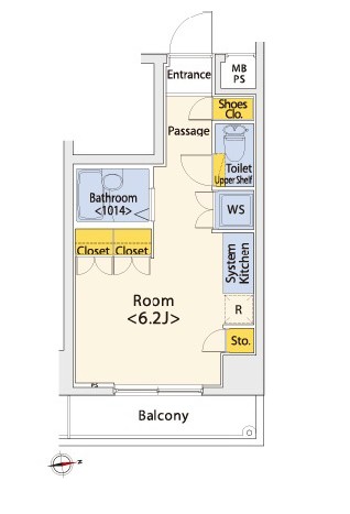 ラディアスウィング中野南401号室の図面