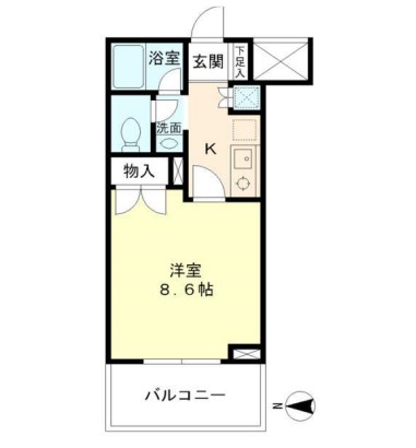 リュミエール三田405号室の図面