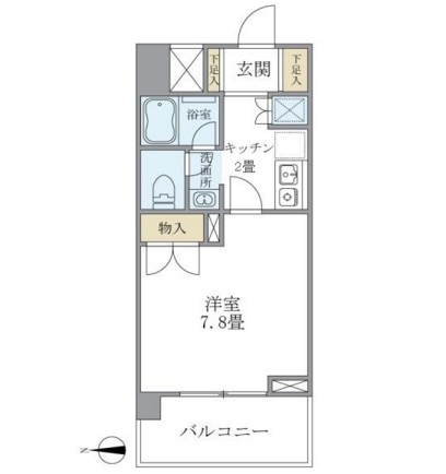 リュミエール三田506号室の図面