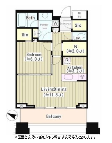 ル・サンク大崎ウィズタワー502号室の図面