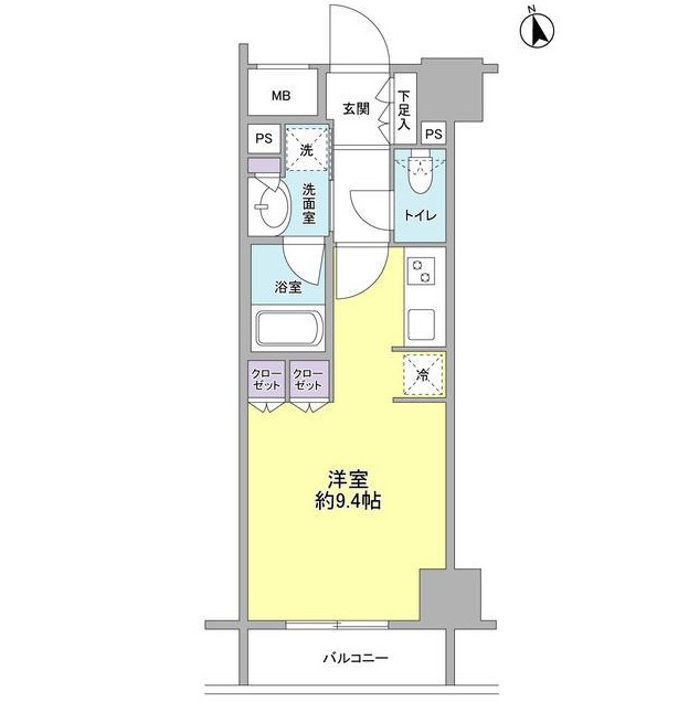 コンフォリア新宿御苑Ⅱ1002号室の図面