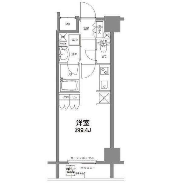コンフォリア新宿御苑Ⅱ1202号室の図面