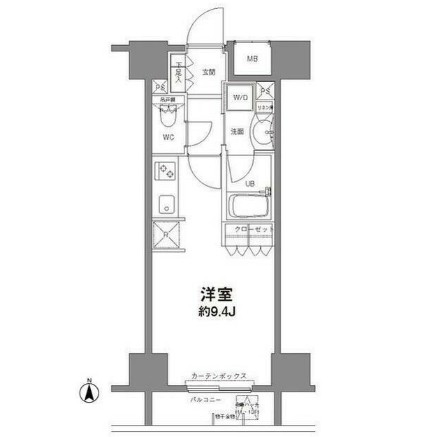 コンフォリア新宿御苑Ⅱ1203号室の図面