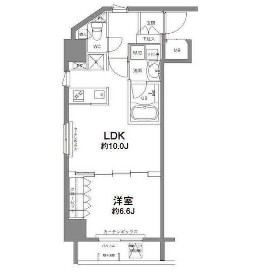 コンフォリア新宿御苑Ⅱ1301号室の図面