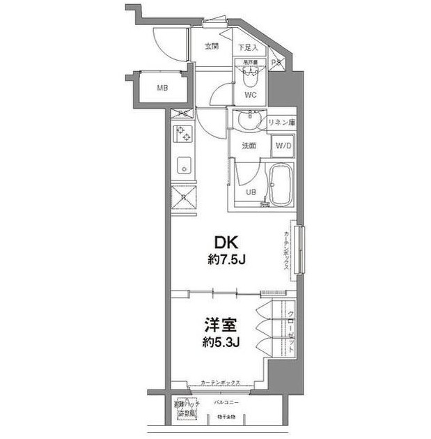 コンフォリア新宿御苑Ⅱ205号室の図面