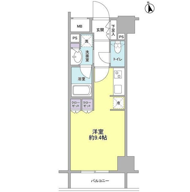 コンフォリア新宿御苑Ⅱ402号室の図面