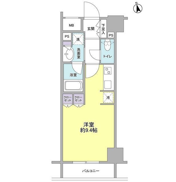 コンフォリア新宿御苑Ⅱ502号室の図面