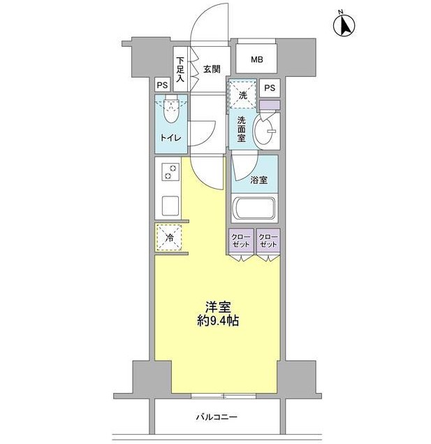 コンフォリア新宿御苑Ⅱ803号室の図面
