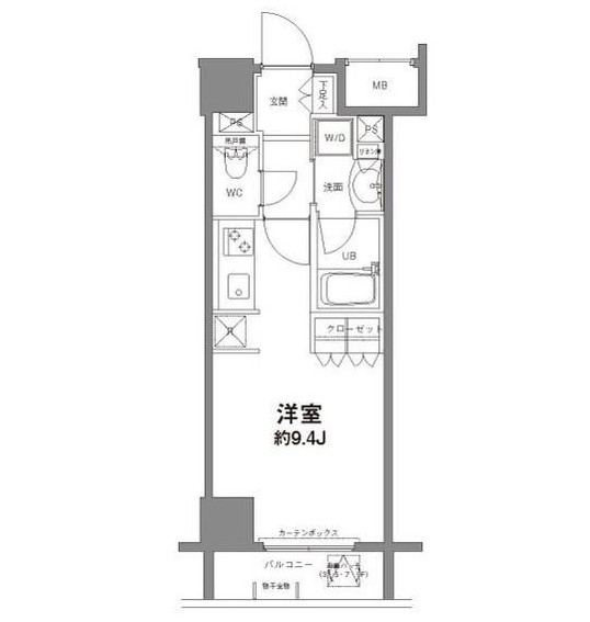 コンフォリア新宿御苑Ⅱ804号室の図面
