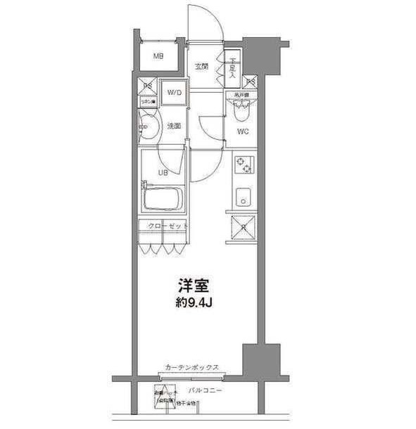 コンフォリア新宿御苑Ⅱ902号室の図面