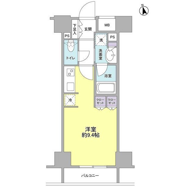 コンフォリア新宿御苑Ⅱ903号室の図面