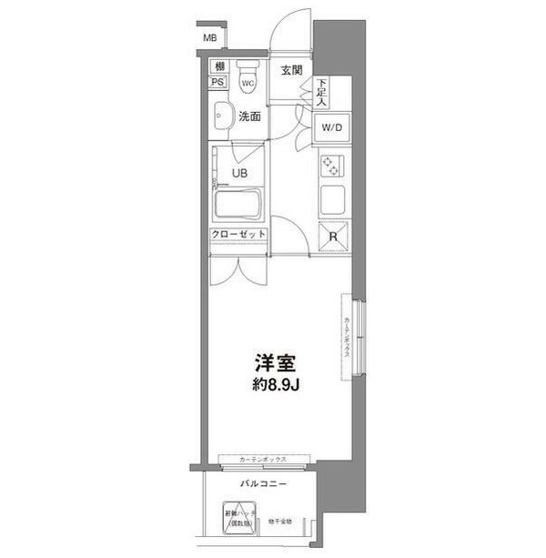 コンフォリア新宿御苑Ⅰ1004号室の図面