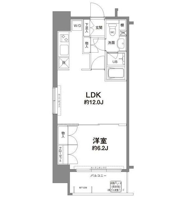 コンフォリア新宿御苑Ⅰ601号室の図面