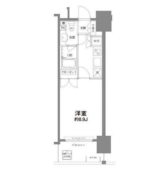 コンフォリア新宿御苑Ⅰ602号室の図面