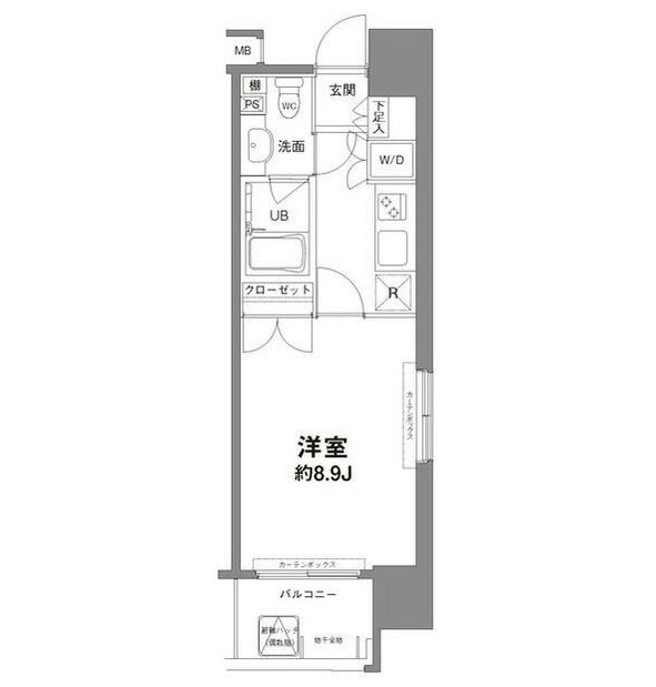 コンフォリア新宿御苑Ⅰ604号室の図面