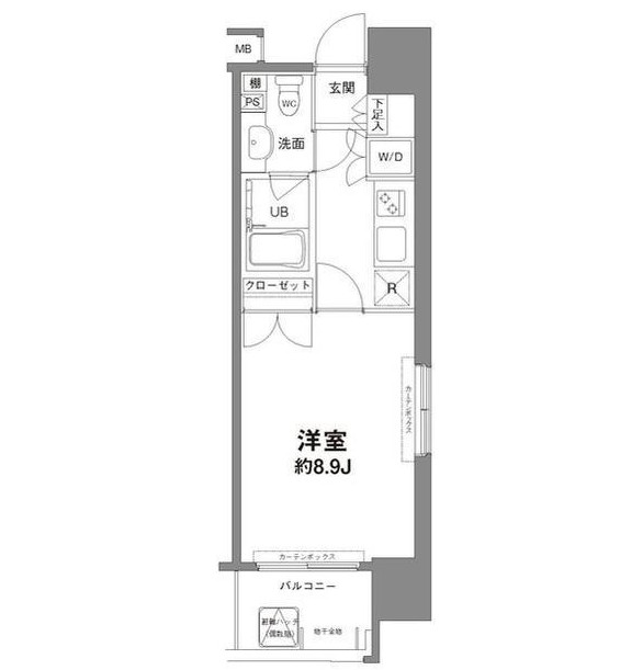 コンフォリア新宿御苑Ⅰ704号室の図面