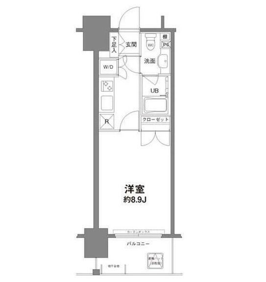 コンフォリア新宿御苑Ⅰ803号室の図面