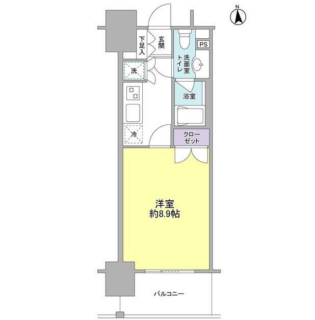 コンフォリア新宿御苑Ⅰ903号室の図面