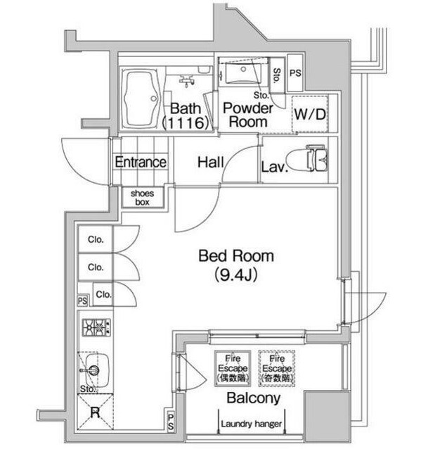 コンフォリア笹塚1007号室の図面
