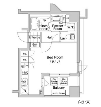 コンフォリア笹塚707号室の図面