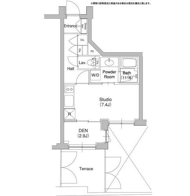 コンフォリア原宿104号室の図面
