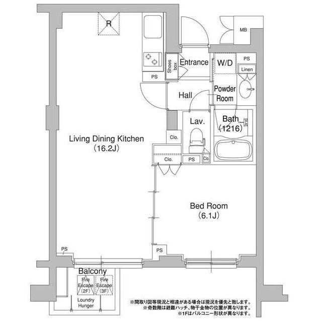 コンフォリア原宿111号室の図面