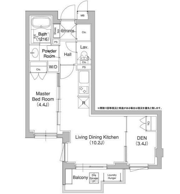 コンフォリア原宿204号室の図面