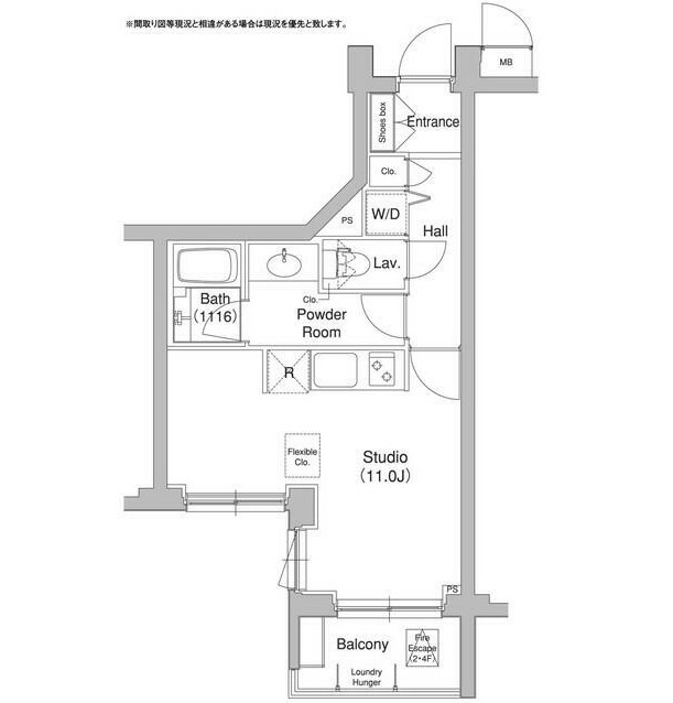 コンフォリア原宿407号室の図面