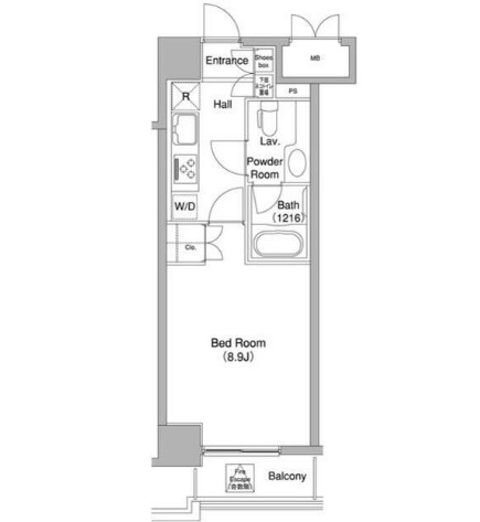 コンフォリア三宿902号室の図面