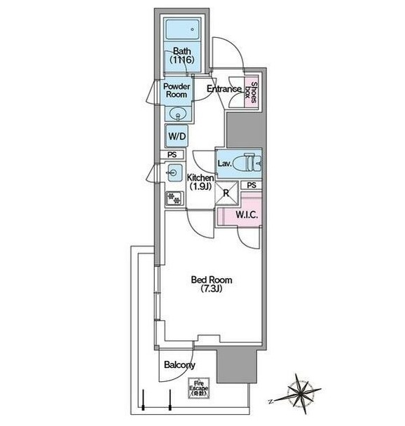 コンフォリア東新宿ステーションフロント901号室の図面