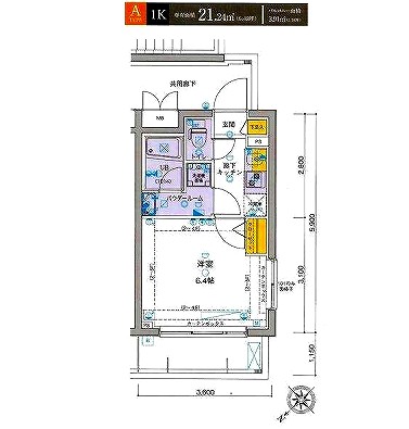 ジェノヴィア渋谷本町グリーンヴェール101号室の図面