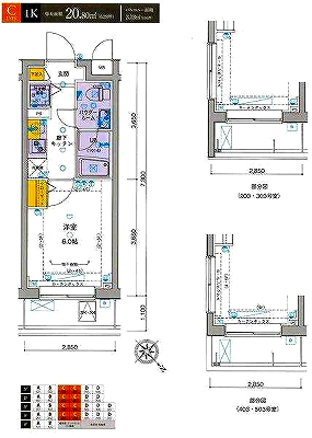 ジェノヴィア渋谷本町グリーンヴェール404号室の図面