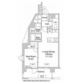 エミネンス高輪台1401号室の図面