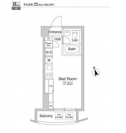 プライムアーバン麻布十番Ⅱ602号室の図面