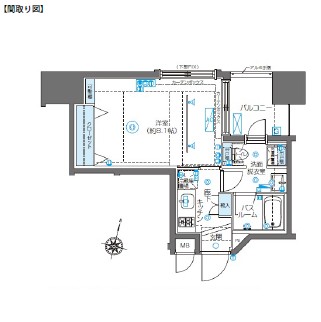 ZOOM新宿南Second203号室の図面