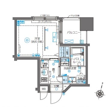 ZOOM新宿南Second902号室の図面