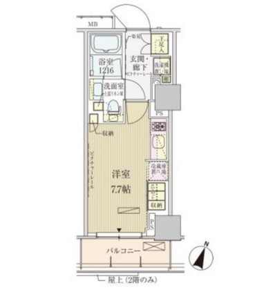 パークアクシス赤坂見附803号室の図面