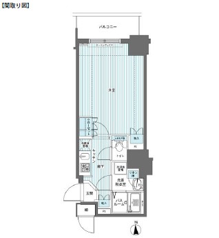 フェニックス西参道タワー414号室の図面