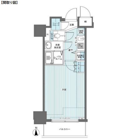 フェニックス西参道タワー507号室の図面