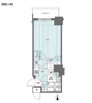 フェニックス西参道タワー714号室の図面