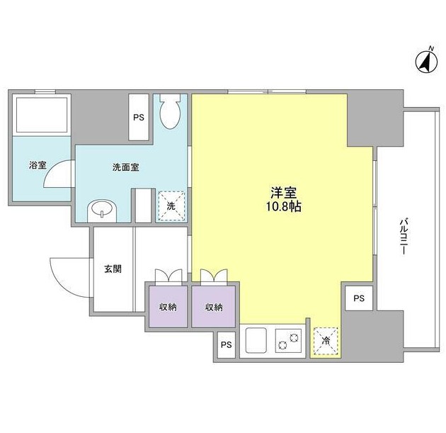 ウィスタリアマンション西新宿1001号室の図面